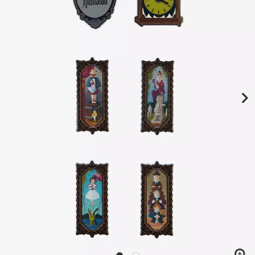 Disney Collectible Character Pins - Multicolor Set